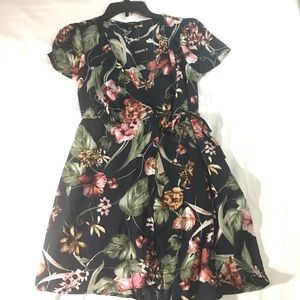 Floral Wrap Dress